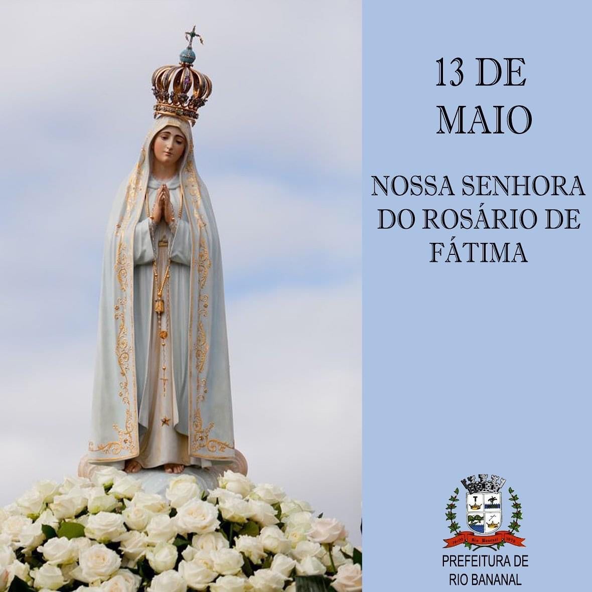 IMAGEM 13 DE MAIO - NOSSA SENHORA DE FÁTIMA - 13.05.2022