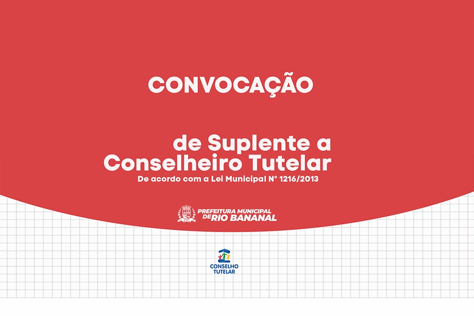 IMAGEM CONVOCAÇÃO DE SUPLENTE DE CONSELHEIRO TUTELAR - 23.11.2022
