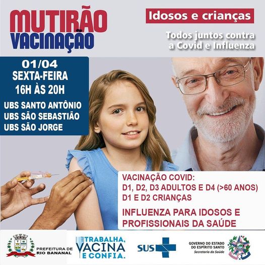 IMAGEM MUTIRÃO DE VACINAÇÃO - 30.03.2022