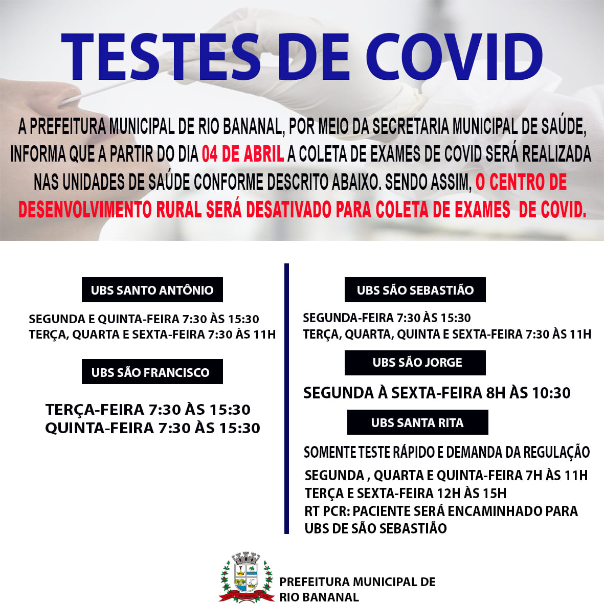 IMAGEM TESTES DE COVID-19 - 29.03.2022