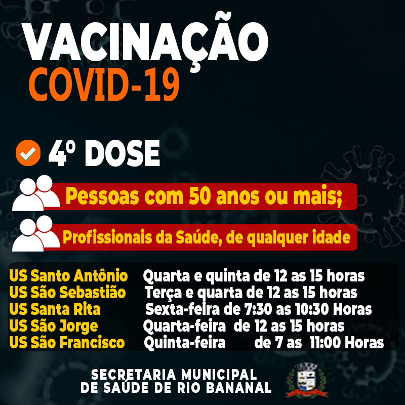 IMAGEM VACINAÇÃO COVID-19 - 4ª DOSE - 08.06.2022