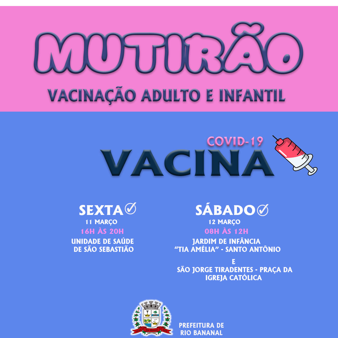 MUTIRÃO DE VACINAÇÃO COVID-19 - 10.03.2022