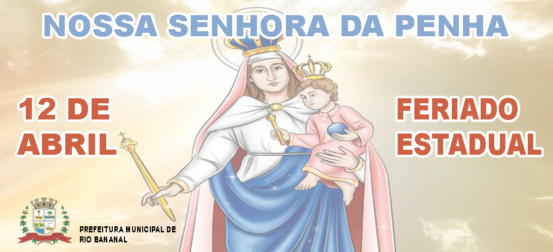 Banner Feriado Estadual Nossa Senhora da Penha