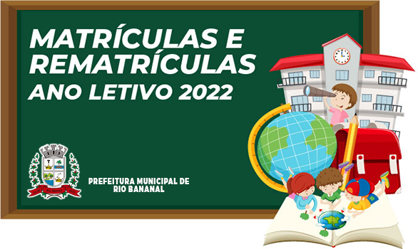 Banner Matrícula e Rematrícula para o ano letivo de 2022