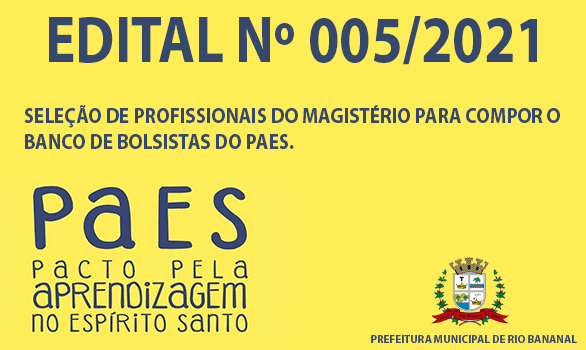 Banner Sobre Edital do PAES