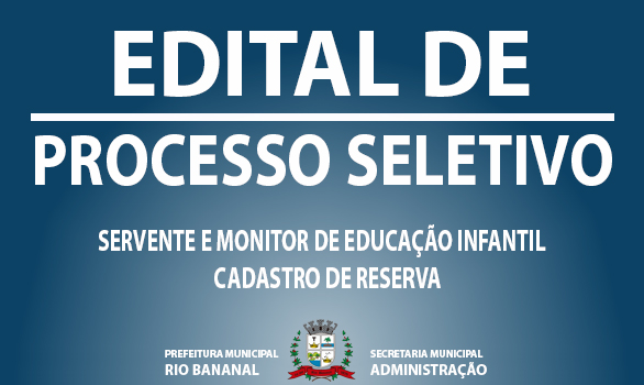 Banner do Processo Seletivo SEMAD nº 001-2022