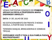 IMAGEM PRIMEIRO ARRAIÁ DA ESCOLA EMEF PROFESSORA MARIA ENDRINGER ANHOLETI - 21.06.2022 - 01