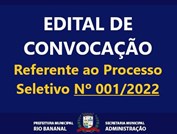 BANNER EDITAL DE CONVOCAÇÃO SEMAD Nº 001-2022