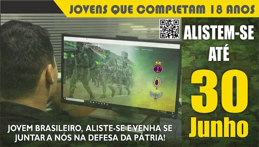 Prazo para realizar alistamento militar termina em 30 de junho